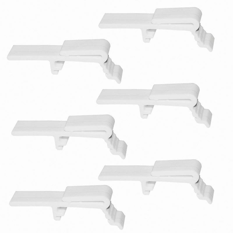 Cutelec 6pcs Valance Clip Vertical Blinds Dust Cover Holder Bracket for 1-1/2" or 1-9/16" Head Rails Across The Top - Image 1